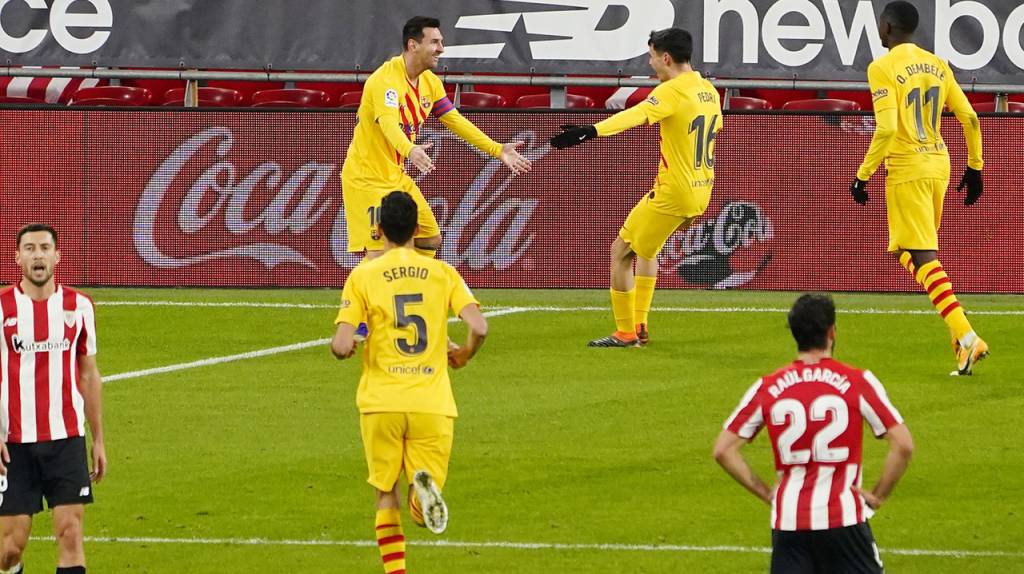 La Liga: Pedri y Messi remontaron el tanto inicial de Iñaki Williams