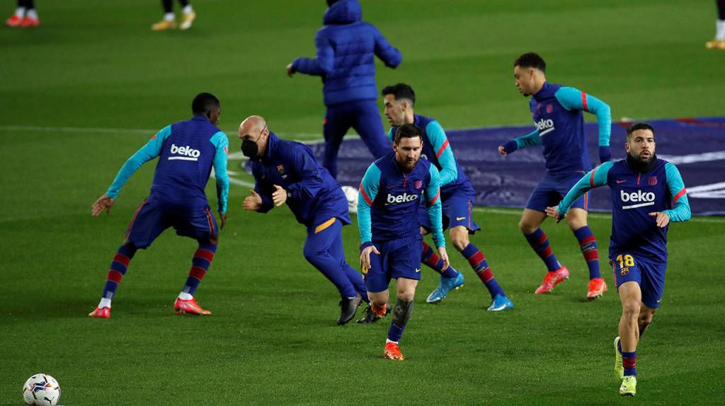 Barcelona: Tifo y golazo para celebrar los 767 partidos de Messi en el club